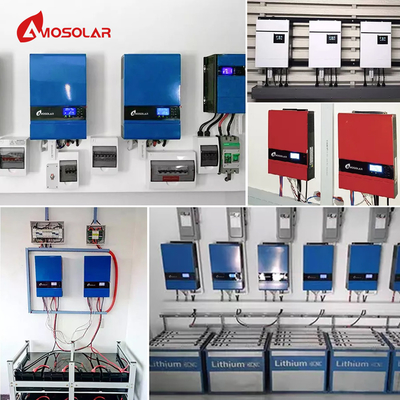 OEM поддерживается Amosolar 5kw 48v Off Grid Солнечная система с Wifi и Mppt зарядное устройство 13 кг