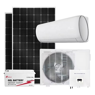 DC AC DUAL POWER 9000 BTU Амосолярный жилой солнечный кондиционер с солнечной панелью бесплатное охлаждение на солнце