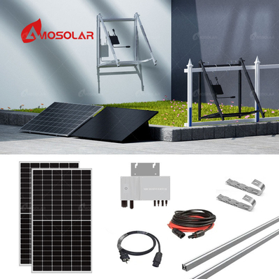 Система поддержки солнечных панелей MPPT для балкона Amosolar On Grid Hybrid 800w 1000w 1200w