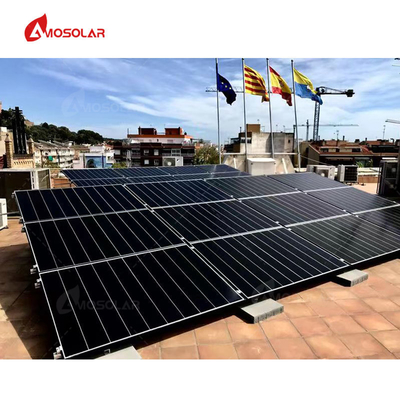 Анодированная алюминиевая сплавная рама 410W Шелковистые солнечные панели PV-модуль для солнечной крыши