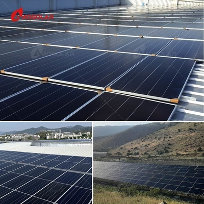 Анодированная алюминиевая сплавная рама 410W Шелковистые солнечные панели PV-модуль для солнечной крыши