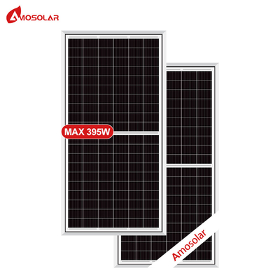 Amosolar Half Cell 166mm 380w 385w 390w Моно солнечные панели с 4mm2 кабелем OEM заказ
