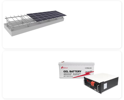 1-50КВт литий-ионная батарея Amosolar гибридный на сети солнечной энергии