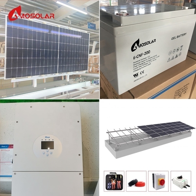 Контроллер MPPT Amosolar Гибридная солнечная панель мощностью 5 кВт 10 кВт с перезаряжаемой батареей