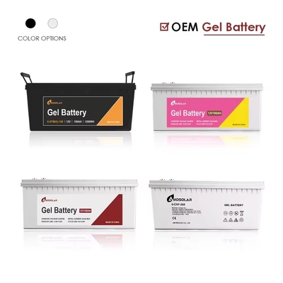 Amosolar 12V/24V/36V/48V глубокий цикл гель батарея 100ah 200ah 300ah 400ah для солнечной энергии
