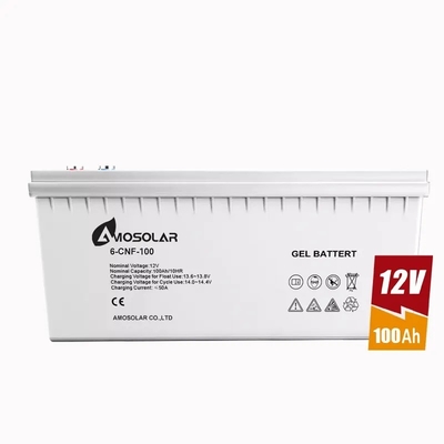 Амосолярная перезаряжаемая солнечная батарея с глубоким циклом с 12V100AH GEL свинцово-кислотной батареей