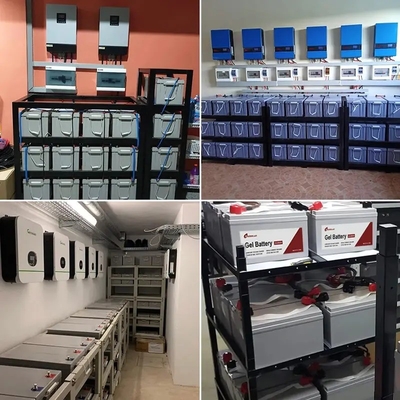 Амосолярная перезаряжаемая солнечная батарея с глубоким циклом с 12V100AH GEL свинцово-кислотной батареей