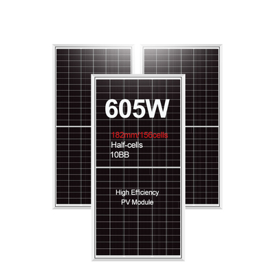 Моно солнечный элемент IP68 с номинальной развязкой 575w 605w Вт фотоэлектрический модуль полуклеточная солнечная панель