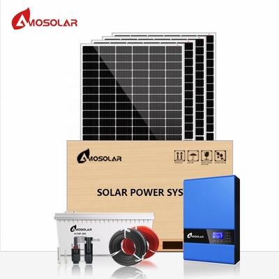 Система солнечной энергии Amosolar мощностью 3 кВт с индивидуальной монтажной структурой и функцией вне сети