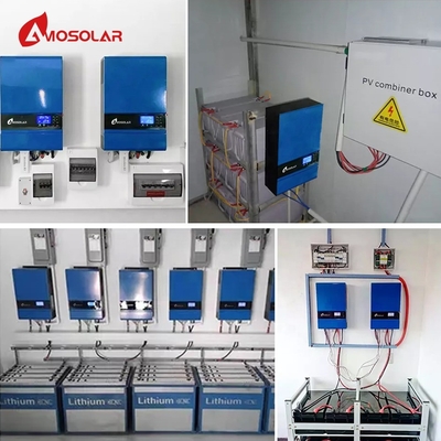 Система солнечной энергии Amosolar мощностью 3 кВт с индивидуальной монтажной структурой и функцией вне сети