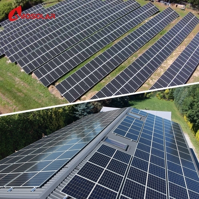 Система солнечной энергии Amosolar мощностью 3 кВт с индивидуальной монтажной структурой и функцией вне сети