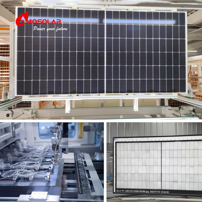 Солнечная панель моно 144 ячейка 182 мм полурезанная ячейка 570W 580W 590W Солнечные панели N-типа
