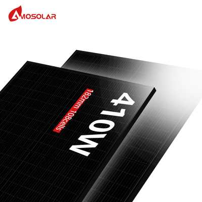182ммx182мм Размер ячейки Amosolar All Black 395 400 405 410 415 420 Ватт Wp Монокристаллические солнечные панели для дома