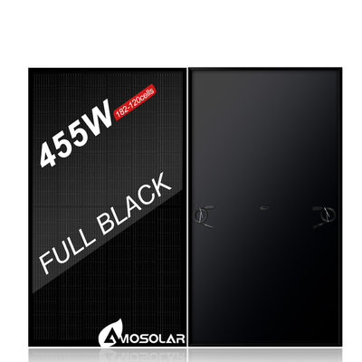 Amosolar 410w 420w 430w 550w Все черные солнечные панели типа N с эффективностью панели 21%