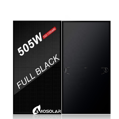 Запасы ЕС 400w 430w 450w 500w 550w Все черные солнечные панели с эффективностью панели 21,3%