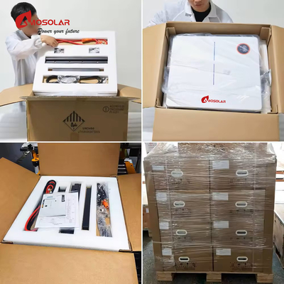 Amosolar Lifepo4 аккумуляторный пакет 48V 51.2V 100Ah 200Ah 300Ah Литийные батареи глубокий цикл