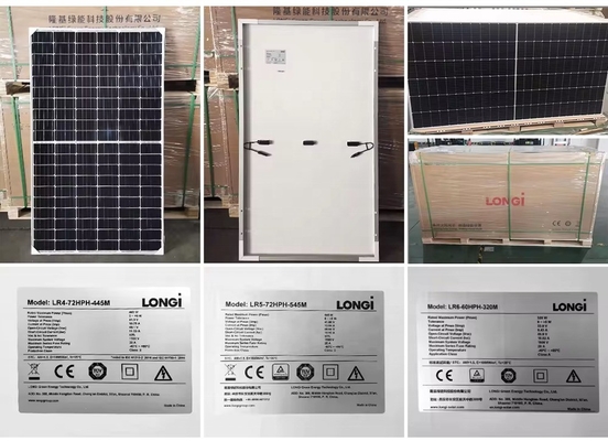 Longi LR5-72HGD 570W-590W Двойная стеклянная солнечная панель с размерами панели 2278*1134*35 мм