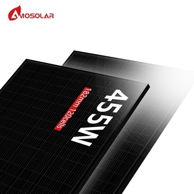 IP68 Показатель соединительной коробки Amosolar 440w 445w 450w 455w Полные черные фотоэлектрические модули