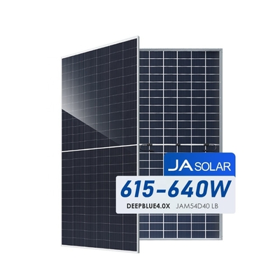 CE TUV IEC Сертифицированная солнечная панель Full Black Bifacial 620W N-Type Monocrystalline JA