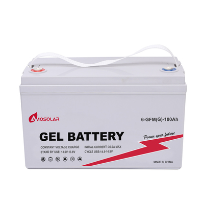 12V/24V 100AH глубокий цикл гелевой батареи для Amosolar 12V 24V 200Ah свинцово-кислотной батареи