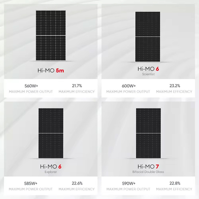 Longi 585W 570W солнечная панель генератор энергии Все черные панели для солнечной энергетической системы