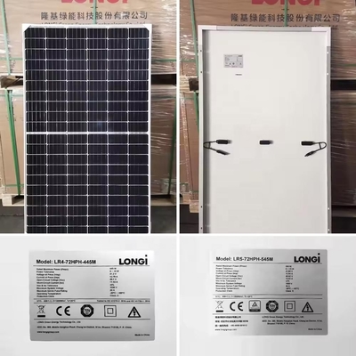 Longi Hi-MO6 435w 440w 445w Монофациальные фотоэлектрические модули 182mmx182mm для домашней фотоэлектрической солнечной системы