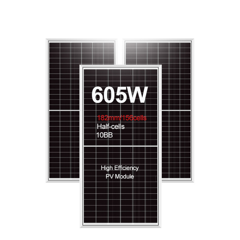 Моно солнечный элемент IP68 с номинальной развязкой 575w 605w Вт фотоэлектрический модуль полуклеточная солнечная панель