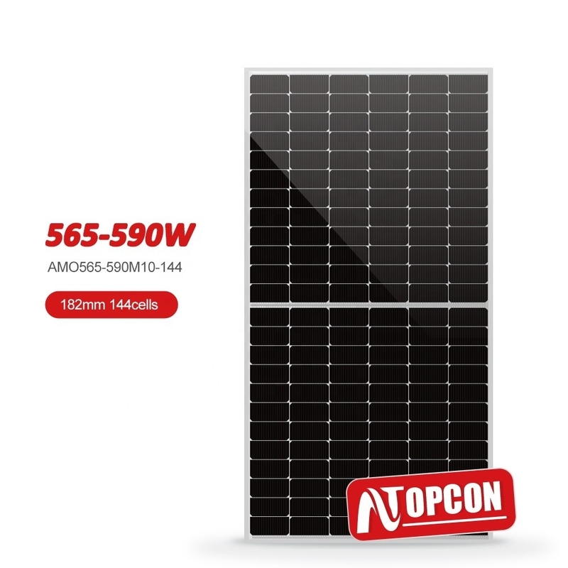 182mmx182mm Полуклеточная моно солнечная панель 550w 575W 580W 590W 700w N тип для крыши дома