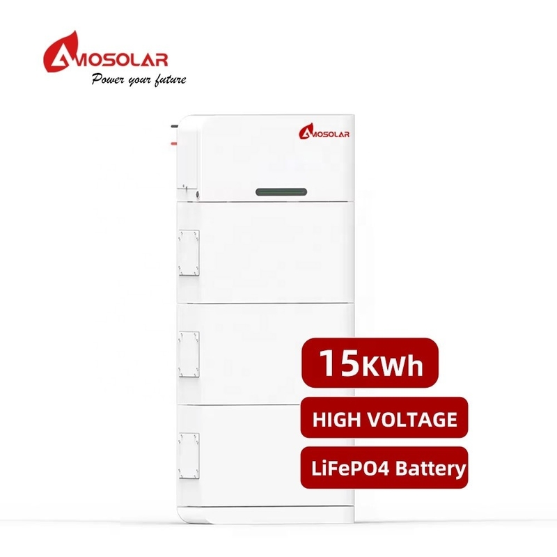 Амосолярные 10kWh-25kWh Складируемые литийные батареи высокого напряжения для домашних энергетических решений